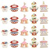 LiQunSweet 30 Pcs 5 Styles Circus Theme Enamel Charms Clown