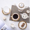 Porlien Exquisite Bone China 17-piece Tea Set for 6, Porcelain
