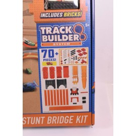Hot Wheels MATTEL HOT WHEELS TRACK BUILDER STUNT BRIDGE KIT W / 5 FREE CARS DWW97