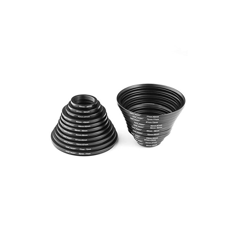 K&F Concept 11 Step Up Rings and 11 Step Down