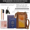 BULL GUARD Crossbody Leather Phone Purse, Anti Theft and RFID