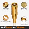 DaduoRi 3 1/2" Serrated Diamond Hole Saw with 2Pcs Removable