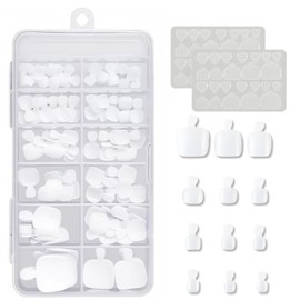 Press on Toenails False Toenail Tips, with Toe Patches, Toenails for Pressing and Sticking Toenails for Women Pack of 120