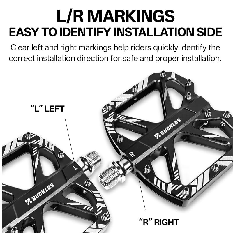 Aluminum Flat Bike Pedals with Sealed Bearings - 9/16" (Purple)