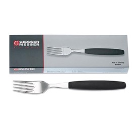 Giesser seit 1776 - Made in Germany - Gabelset 6 Teilig, PP Griff, schwarz, rostfreier Edelstahl, Essgabelset, 9465 sp-6