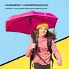 Knirps Children's Pocket Umbrella Rookie Reflective with Reflective Border Flamingo