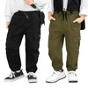 MINI PANDA Toddler Boy Pants, Little Boys 2-Pack Pull On
