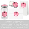 Pink Graduation Thank You Favor Labels, Grad Party Favors -