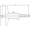 CNC QUALITÄT Precision Depth Caliper 150 mm DIN 862 Stainless