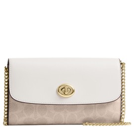 Coach Chain Crossbody, IM/Sand/Chalk
