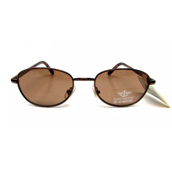 DOCKERS Unisex Brown Tortoise Sunglasses S08071LDL200 100% UV Protection