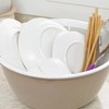 HAOHIZE Plastic Colander, Double Layer Colanders Bowl Set Vegetable Fruit