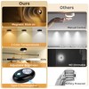 LightingWill Motion Sensor Puck Lights, Dimmable Under Cabinet Light, 3