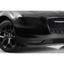 GTS Headlight Covers Solid Carbon Fiber 4 PIECE Kit Fits Chrysler 300 2011-2023