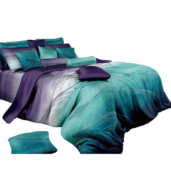 Swanson Beddings Twilight-P 3-Piece Duvet Bedding Set: Duvet Cover and Two Pillow Shams (Queen)