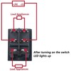Taiss/2Pcs Waterproof Rocker Toggle Switch 16A 250V 20A 125V AC