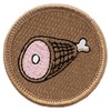 Ham Bone Patrol Patch - 2" Diameter Round Embroidered Patch