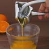 Orange Pomegranate Lemon Squeezer,Manual Citrus Press,Ergonomic Handles Hand Press Bar(Silver)
