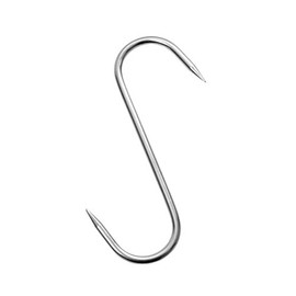 CNS 10 x S-Hooks Meat Hooks Hooks – Size: 160/6 mm