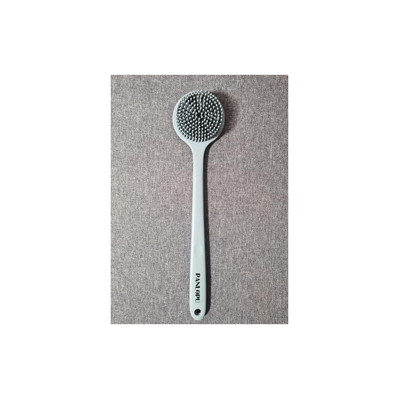 Cepillo Baño Silicona Mango Largo Corporal Doble Cara Masaje Espalda