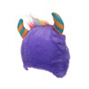 Mountain Warehouse Monster Stripe Kids Hat Purple One Size