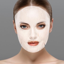 NOLITOY 100pcs White DIY Facial Mask Paper Sheets Natural Spa Skin Care Skin Fiber Paper DIY Cosmetic Face Skin Care Masks Non Woven Beauty Face Masks for Home Spa Travel