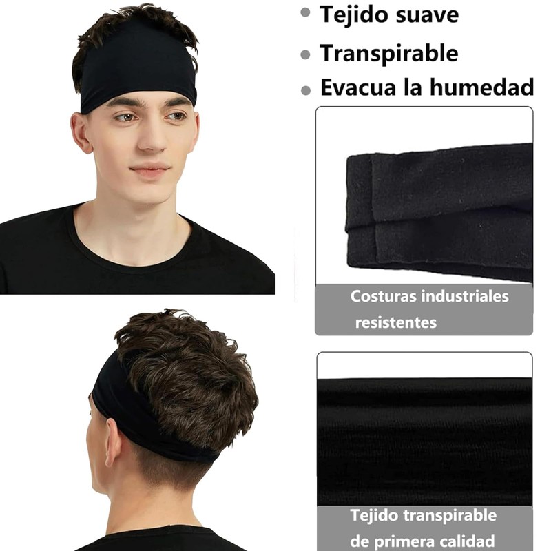 Beyson 6 Pack Diademas para Cabello para Hombre y Mujer