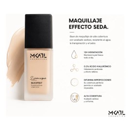 Base Maquillaje Liquida Efecto Seda Profesional Makeup