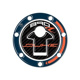 labelbike - 3D resin Sticker protection for motorcycle tank cap compatible with KTM 890 Duke R 2022-2023 Atlantic Blue