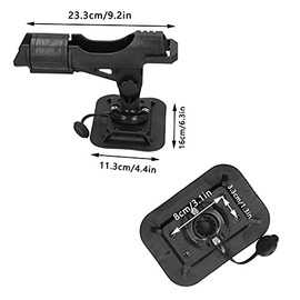 Fishing Rod Holder, Inflatable Boat Pole Mount Holder 360 Degree Adjustment Kayak Fixing Base Practical Accessories