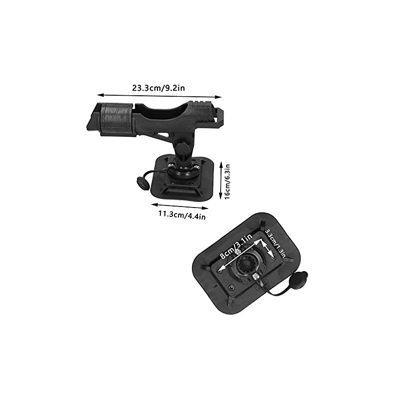 Fishing Rod Holder, Inflatable Boat Pole Mount Holder 360 Degree