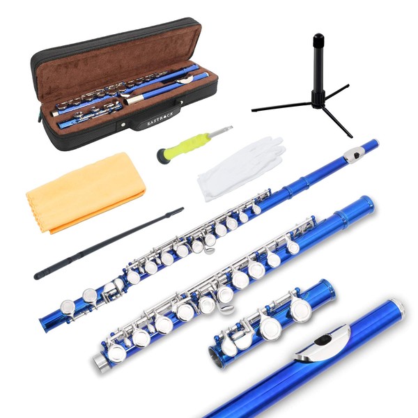 EASTROCK Closed Hole Flutes C 16 Key for Beginner, Kids,
