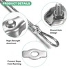 M METERXITY 12-Pack M3 Wire Rope Clips Simplex Single Bolt
