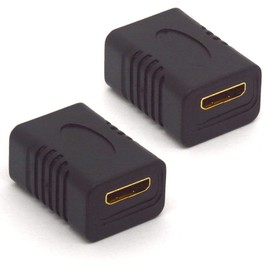 HTGuoji Mini HDMI Coupler 4K Mini HDMI Adapter HDMI Type C Female to Female Support 3D 1080P HDMI Extender for Phone Cameras Tablet 2 Pack