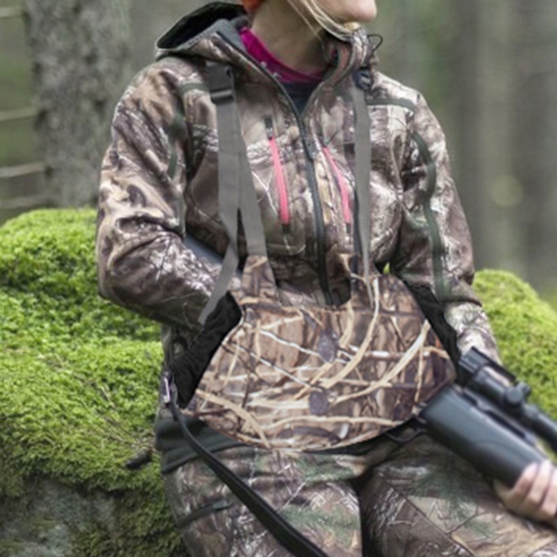 Outdoor Hunting Camouflage Keep Warm Lint Hand Warmer Muffs with