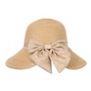 LY4U Women's Wide Brim Straw Sun Hat UPF 50+ with