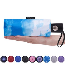NOOFORMER Travel Mini Automatic Umbrella Auto Open/Close Small Compact Lightweight Portable Folding Windproof Rain Umbrellas for Women Men Kids