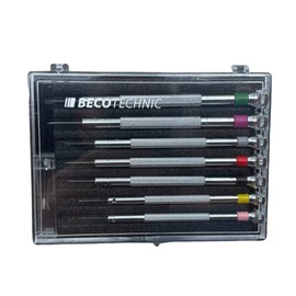 BUZZUFY Set of 7 Screwdrivers 0.60 to 2.00 mm in Plastic Box with Replacement Blades Watch Repair Tool