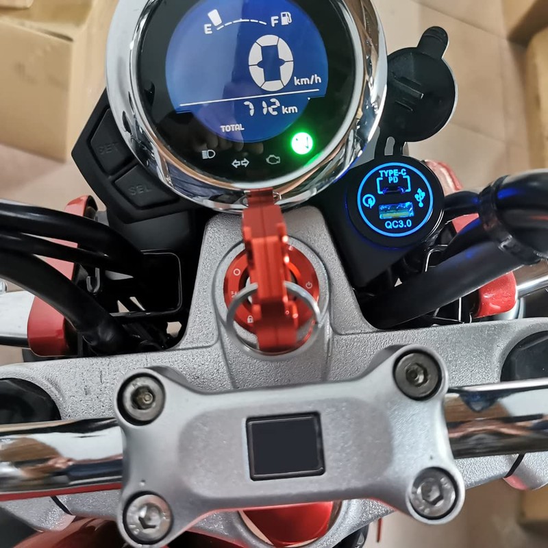 Quick Charger 3.0 USB Power Kit for Honda Monkey 125