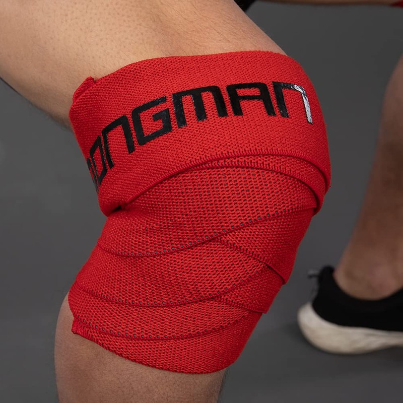 Chiba Unisex's Strongman Knee Wrap Glove, Red, Size EG