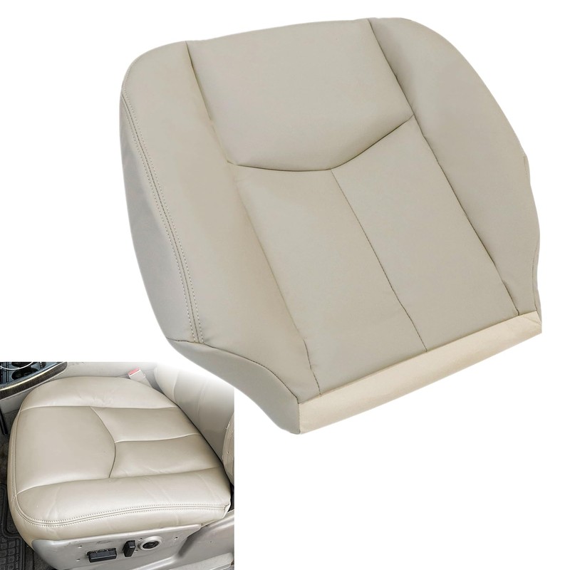 NLQR Driver Side Bottom Replacement Seat Cover Light Tan &