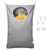 KEEPJOY Hanging Laundry Hamper Bag with Free Adjustable Stainless Steel