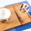5 Pairs Bamboo Wooden Chopsticks Japanese Style Reusable Chopsticks Box
