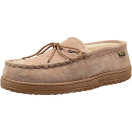 Old Friend mens Cloth Moccasin Slipper, Chestnut Ii, 10 Wide US