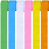 6 Rolls Colourful Crepe Paper, Rainbow Crepe Ribbons Background Streamers