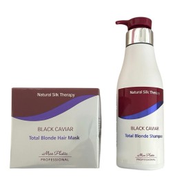 Mon Platin Black Caviar Total Blonde Set Shampoo +Hair Mask 500ML Each BRAND NEW