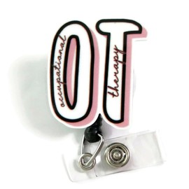 Occupational Therapist Badge Reel, OT Badge Holder, OT Therapist Student Graduation Gift, OT Thank You Gift for Therapist, Occupational Therapy Month Therapist Gifts