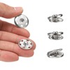 sourcing map 5 Set Sew-on Snap Buttons 10mm Metal Snap