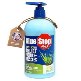 Blue Stop Max Massage Gel for Body Aches,16oz
