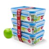 Emsa 508558 Food Clip & Close, Plastic, Transparent / Blue